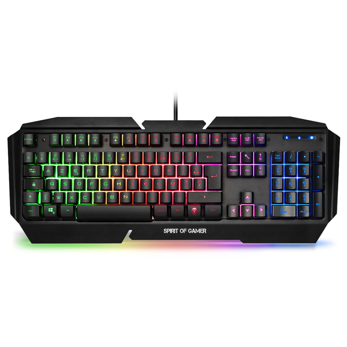 Clavier Gaming Spirit of Gamer Pro-K5 RGB (AZERTY – Français) – Image 1