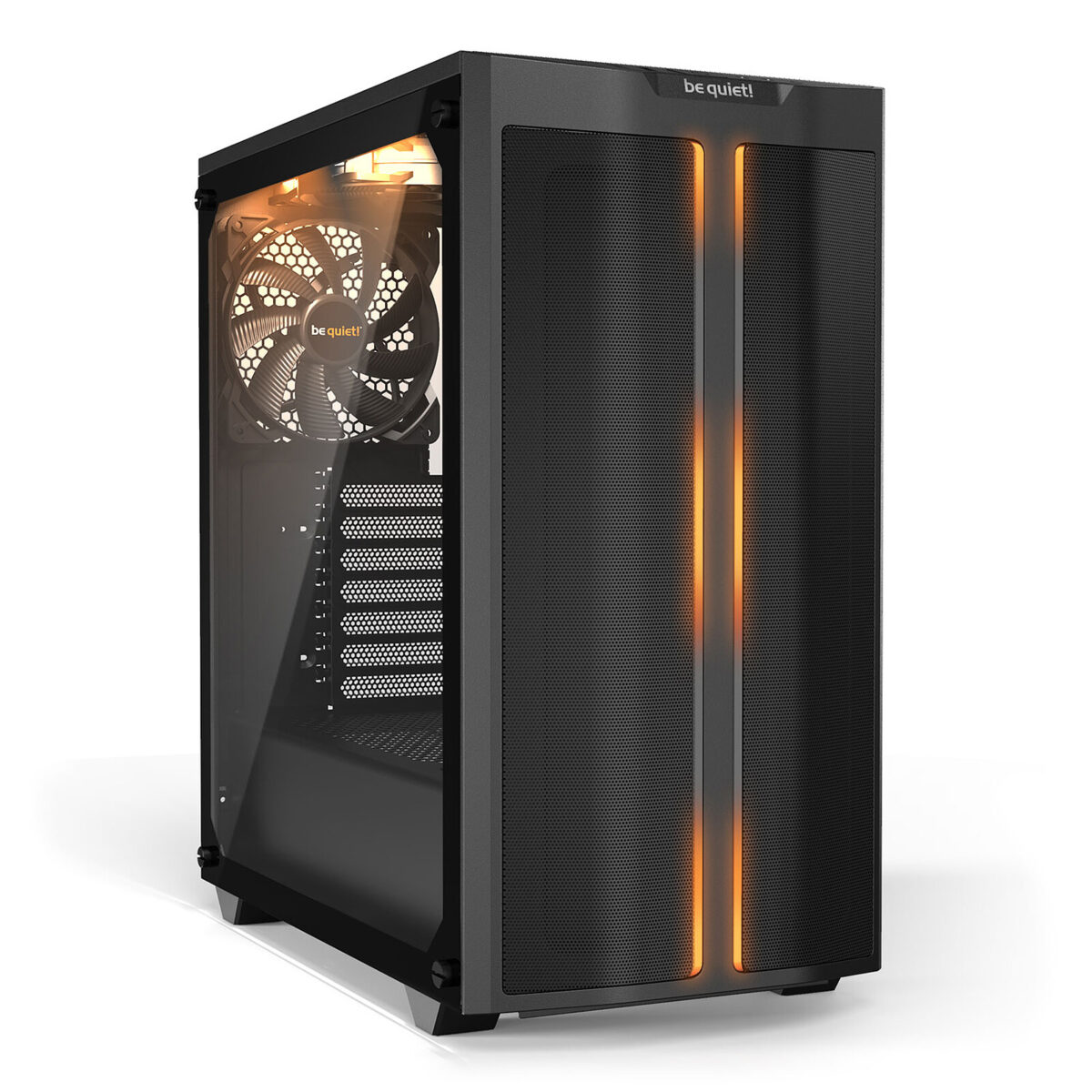 be quiet! Pure Base 500DX Noir – Boîtier Moyen Tour Verre Trempé avec LEDs ARGB – Image 1