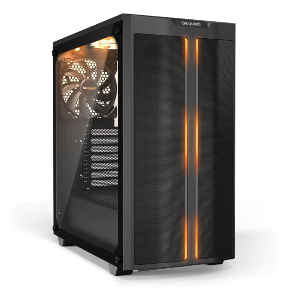 be quiet! Pure Base 500DX Noir – Boîtier Moyen Tour Verre Trempé avec LEDs ARGB