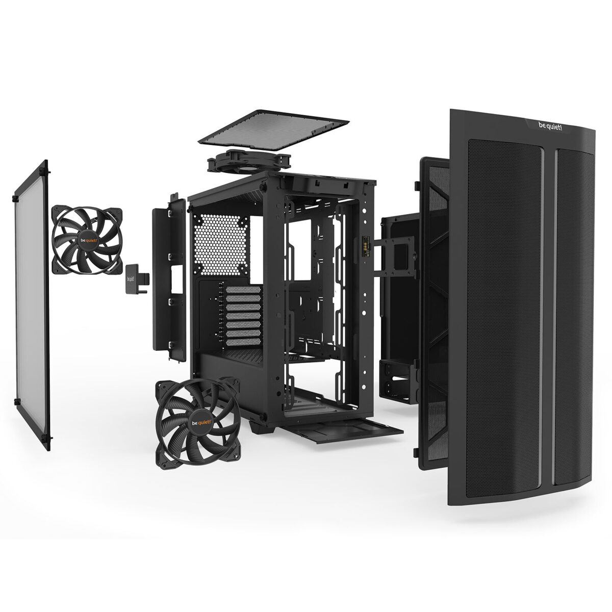 be quiet! Pure Base 500DX Noir – Boîtier Moyen Tour Verre Trempé avec LEDs ARGB – Image 2