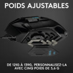 Logitech G502 Hero - Souris filaire gamer, capteur optique 25 600 dpi, 11 boutons programmables, RGB Lightsync – Image 3