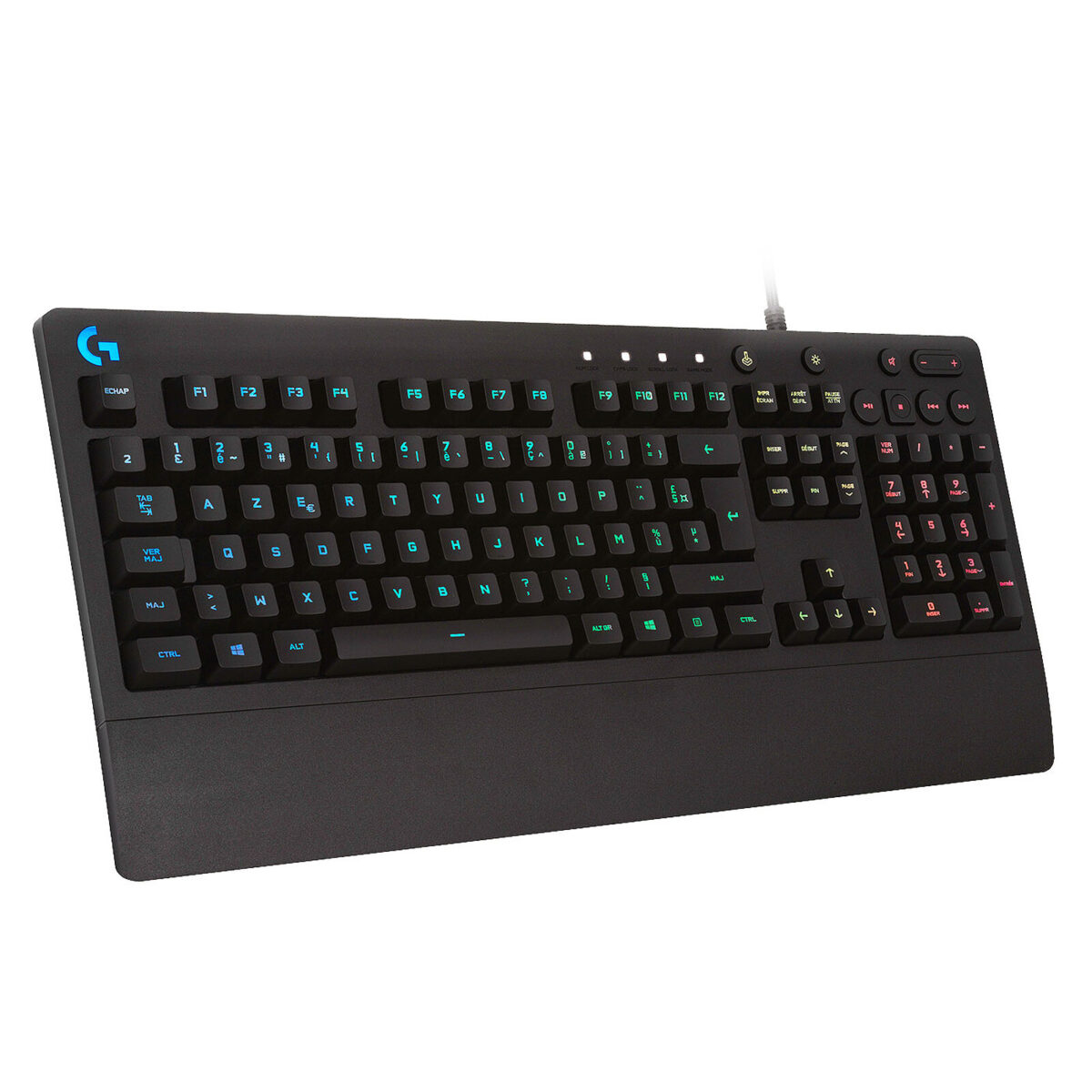 Logitech G213 Prodigy - Clavier Gaming AZERTY Français, rétroéclairage RGB, résistant aux éclaboussures – Image 1