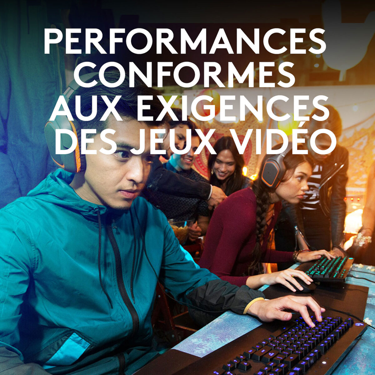 Logitech G213 Prodigy - Clavier Gaming AZERTY Français, rétroéclairage RGB, résistant aux éclaboussures – Image 5