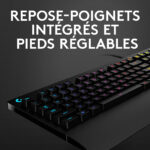 Logitech G213 Prodigy - Clavier Gaming AZERTY Français, rétroéclairage RGB, résistant aux éclaboussures – Image 2