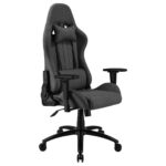 REKT ULTIM8-RS Noir – Fauteuil Gaming en tissu avec dossier inclinable 160° et accoudoirs 3D