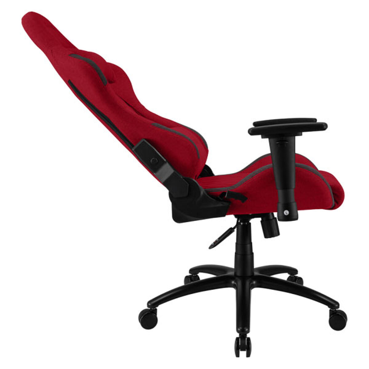 REKT ULTIM8-RS Rouge – Fauteuil Gaming en tissu avec dossier inclinable à 160° et accoudoirs 3D – Image 3