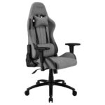 REKT ULTIM8-RS Gris Foncé – Fauteuil Gaming en tissu avec dossier inclinable 160° et accoudoirs 3D