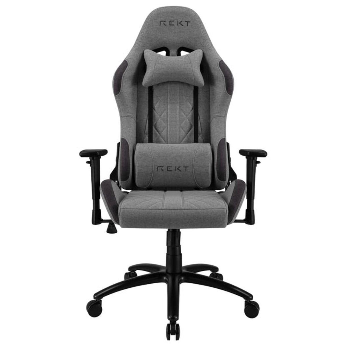 REKT ULTIM8-RS Gris Foncé – Fauteuil Gaming en tissu avec dossier inclinable 160° et accoudoirs 3D – Image 5