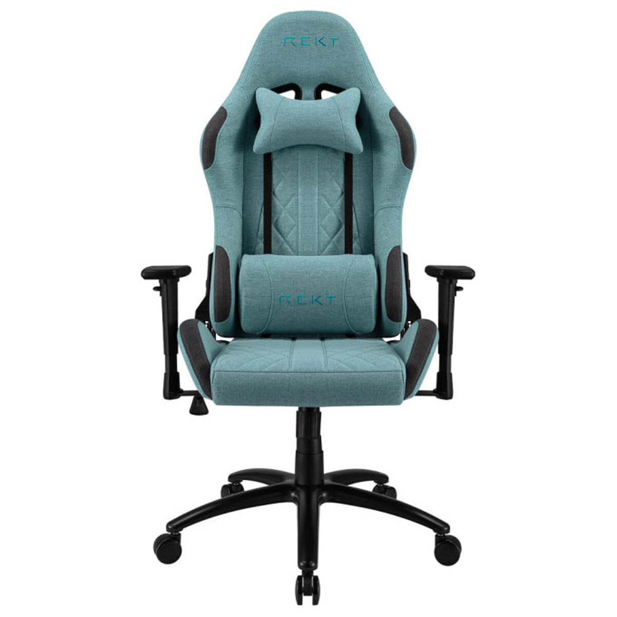 REKT ULTIM8-RS Turquoise – Fauteuil Gaming en tissu avec dossier inclinable à 160° et accoudoirs 3D – Image 5