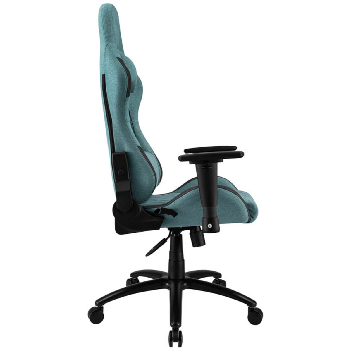 REKT ULTIM8-RS Turquoise – Fauteuil Gaming en tissu avec dossier inclinable à 160° et accoudoirs 3D – Image 4