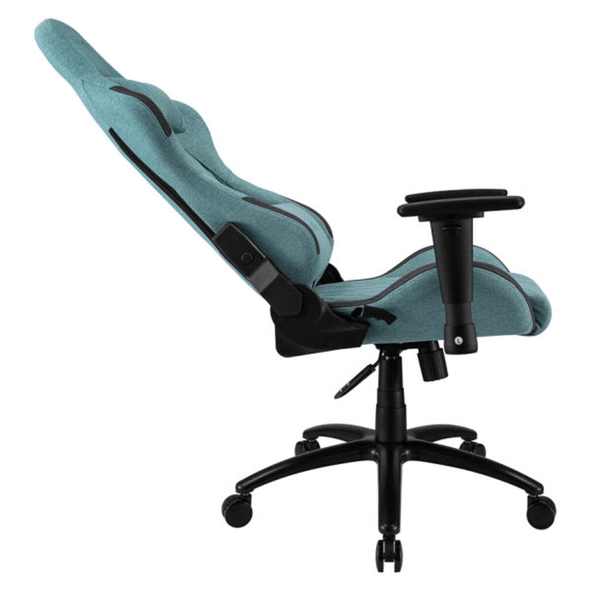 REKT ULTIM8-RS Turquoise – Fauteuil Gaming en tissu avec dossier inclinable à 160° et accoudoirs 3D – Image 3