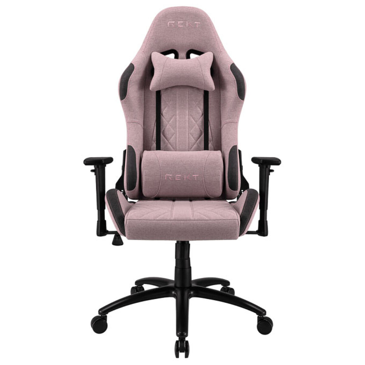 REKT ULTIM8-RS Rose – Fauteuil Gaming en tissu avec dossier inclinable à 160° et accoudoirs 3D – Image 5