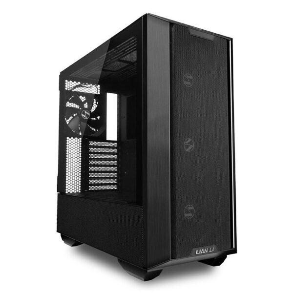 Lian Li LANCOOL III Noir – Boîtier Moyen Tour Verre Trempé avec 4 Ventilateurs