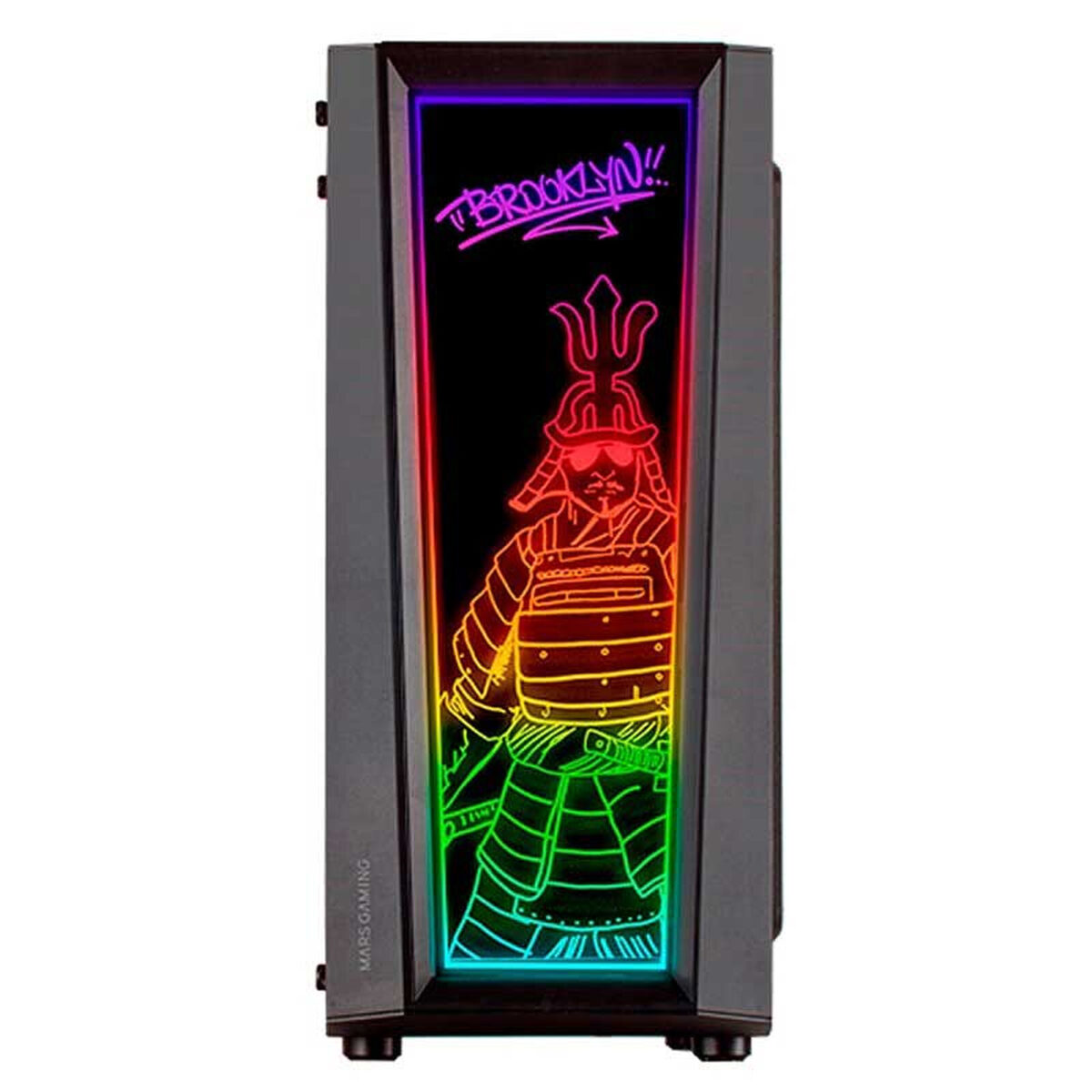 Mars Gaming MC-ART - Boîtier Moyen Tour Noir avec Verre Trempé et LED ARGB – Image 4