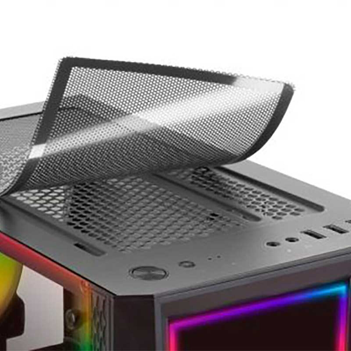 Mars Gaming MC-ART - Boîtier Moyen Tour Noir avec Verre Trempé et LED ARGB – Image 2