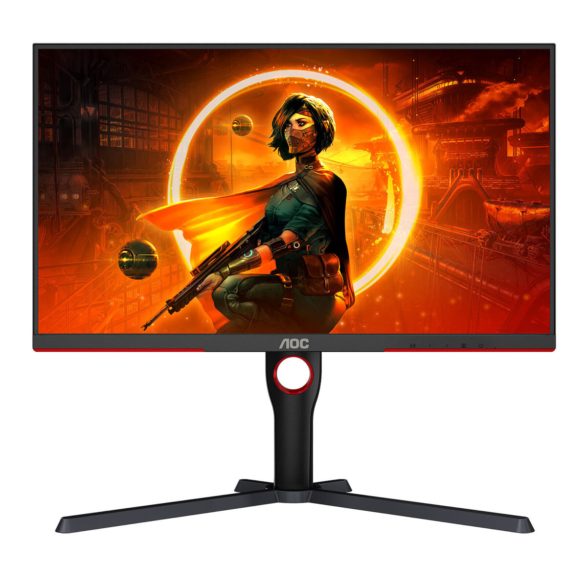 AOC Q27G3XMN - Écran PC 27" 2.5K VA 180 Hz HDR 1000 Noir/Rouge – Image 1