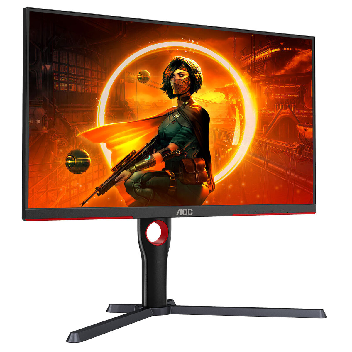 AOC Q27G3XMN - Écran PC 27" 2.5K VA 180 Hz HDR 1000 Noir/Rouge – Image 5