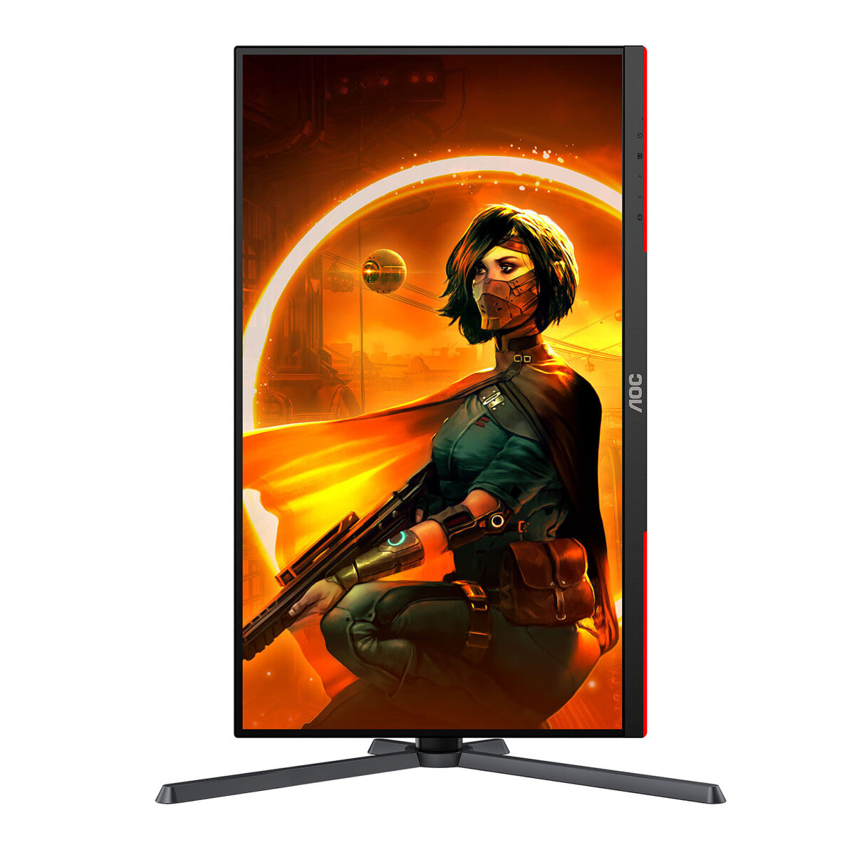 AOC Q27G3XMN - Écran PC 27" 2.5K VA 180 Hz HDR 1000 Noir/Rouge – Image 4