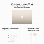 Apple MacBook Air M3 15 pouces (2024) Lumière stellaire 8Go/256 Go (MRYR3FN/A) – Image 3