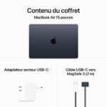 Apple MacBook Air M3 15 pouces (2024) Minuit 16 Go/256 go (MC9G4FN/A) – Image 4