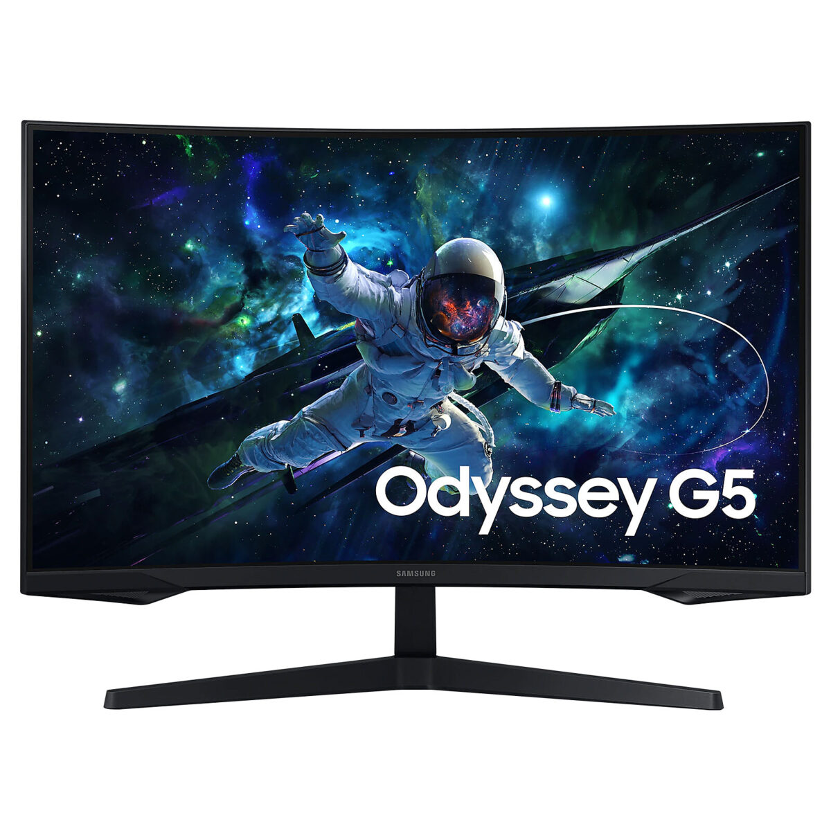 Samsung Odyssey G5 S27CG552EU – Écran PC 27" LED incurvé – 2.5K (2560 x 1440) – 1 ms – Dalle VA – 165 Hz – HDR10 – FreeSync – HDMI/DisplayPort – Noir – Image 1