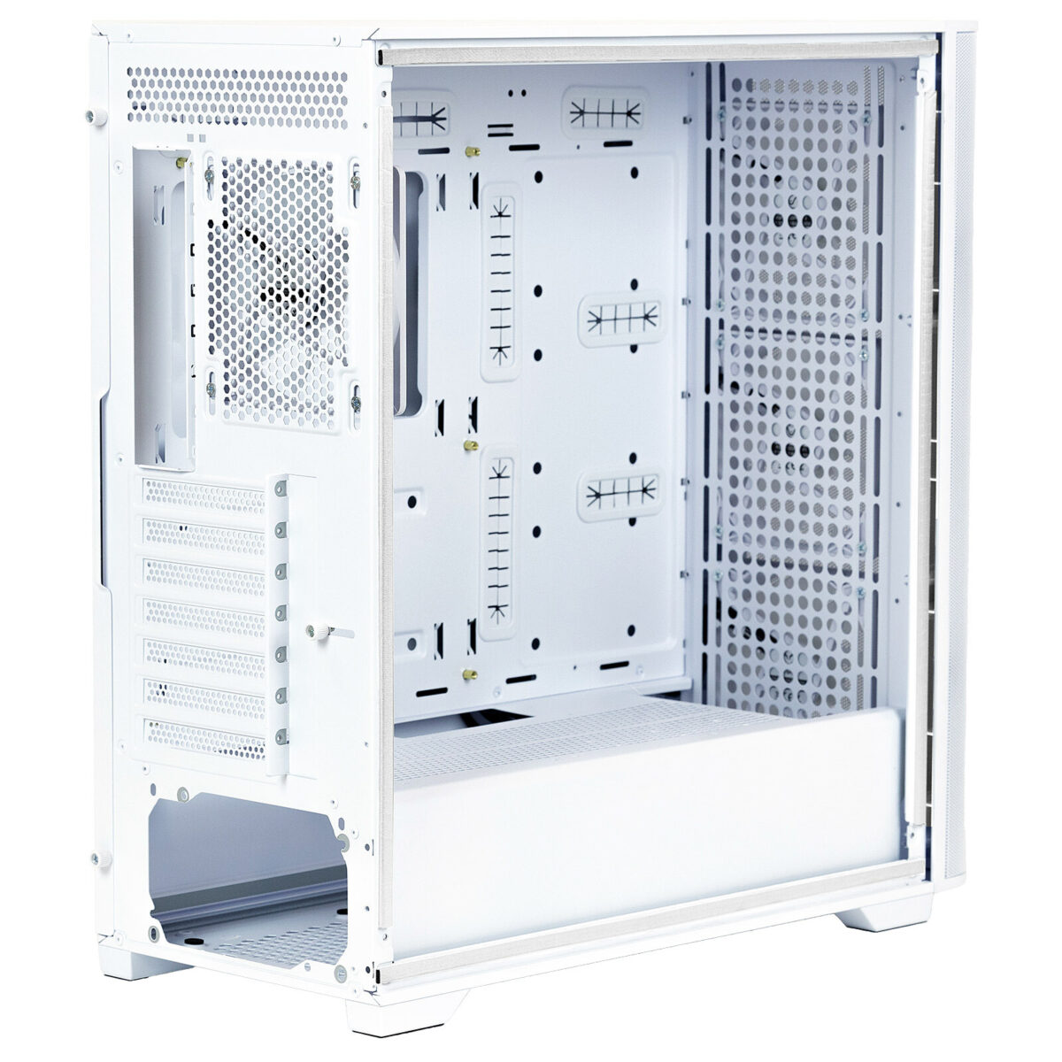 Fox Spirit FG1 Blanc – Boîtier Moyen Tour Verre Trempé avec 3 Ventilateurs ARGB – Image 4