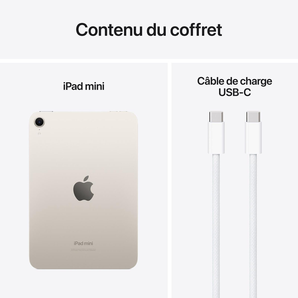 Apple iPad mini (2024) Wi‑Fi 256 Go – Lumière Stellaire – Image 2