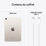 Apple iPad mini (2024) Wi‑Fi 256 Go – Lumière Stellaire – Image 2