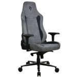 Arozzi Vernazza Supersoft (Anthracite) - Siège pour gamer en tissu microfibre avec dossier inclinable à 165° et accoudoirs 4D – Image 4