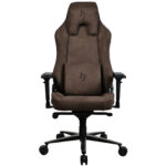 Arozzi Vernazza Supersoft (Marron) - Siège pour gamer en tissu microfibre avec dossier inclinable à 165° et accoudoirs 4D – Image 5