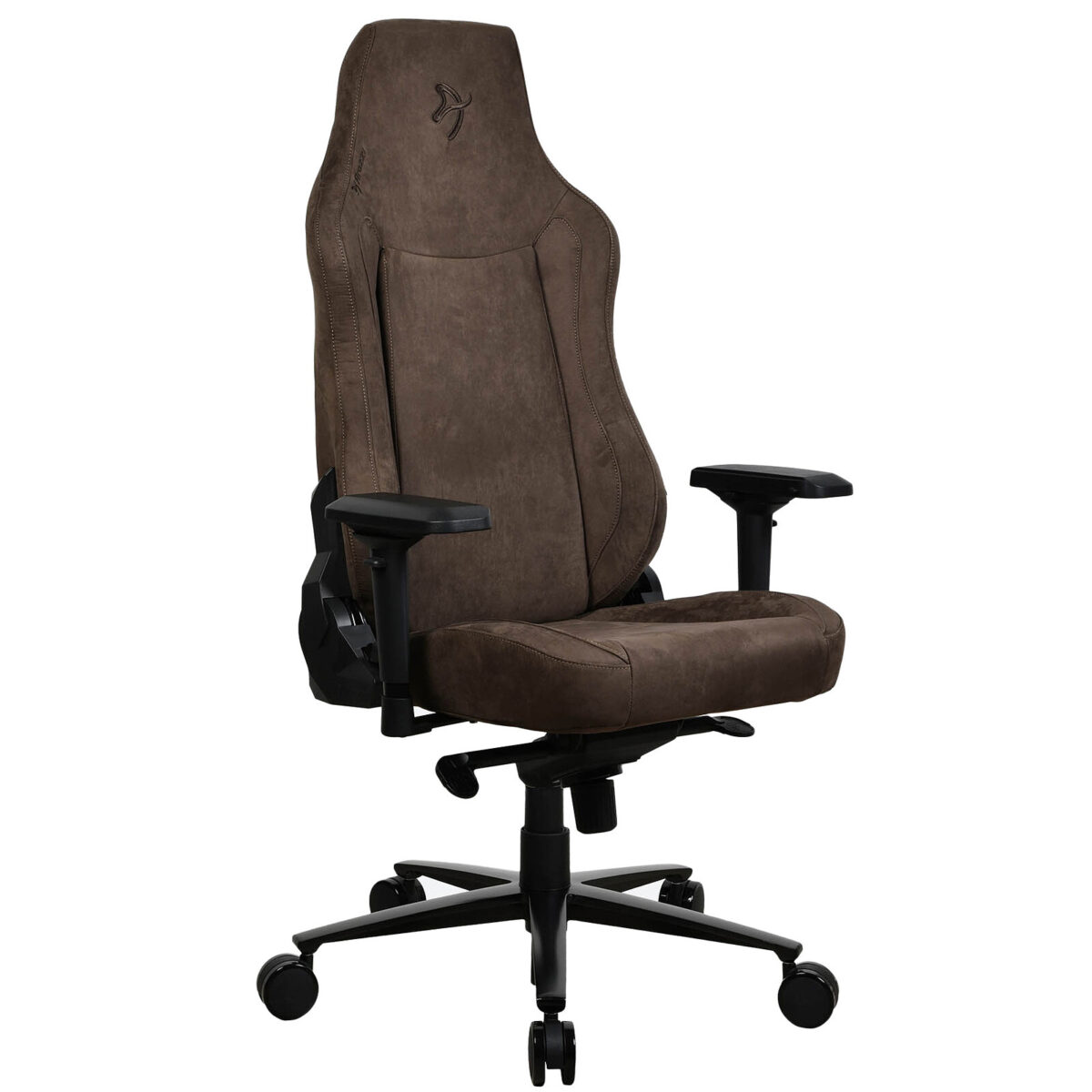 Arozzi Vernazza Supersoft (Marron) - Siège pour gamer en tissu microfibre avec dossier inclinable à 165° et accoudoirs 4D – Image 4