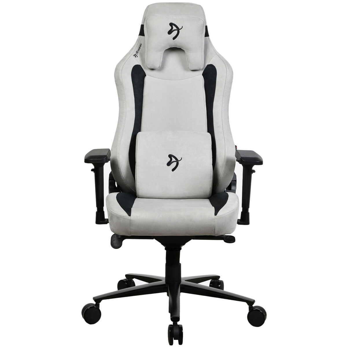 Arozzi Vernazza Supersoft (Gris Clair) - Siège pour gamer en tissu microfibre avec dossier inclinable à 165° et accoudoirs 4D – Image 5