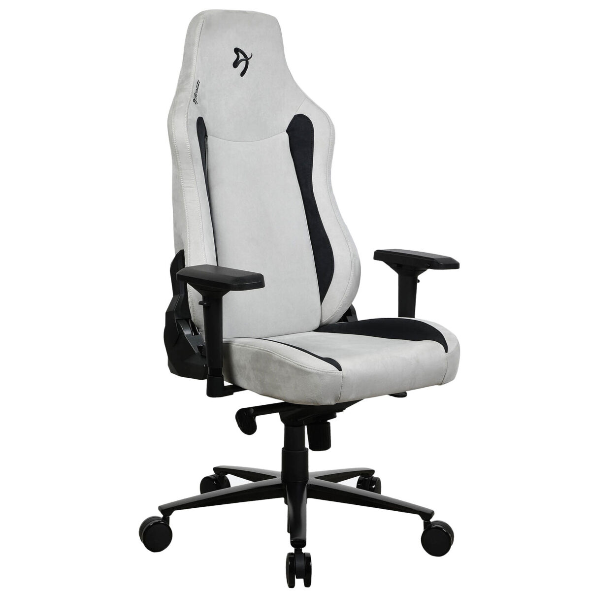Arozzi Vernazza Supersoft (Gris Clair) - Siège pour gamer en tissu microfibre avec dossier inclinable à 165° et accoudoirs 4D – Image 4