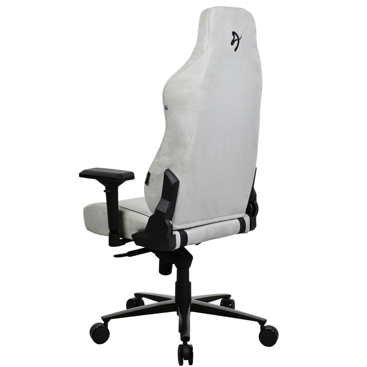 Arozzi Vernazza Supersoft (Gris Clair) - Siège pour gamer en tissu microfibre avec dossier inclinable à 165° et accoudoirs 4D – Image 3