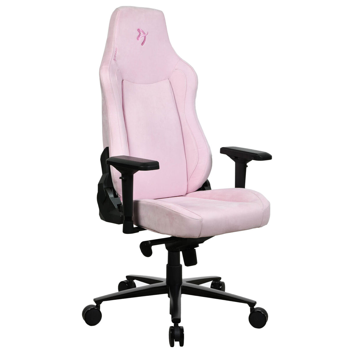 Arozzi Vernazza Supersoft (Rose) - Siège pour gamer en tissu microfibre avec dossier inclinable à 165° et accoudoirs 4D – Image 4