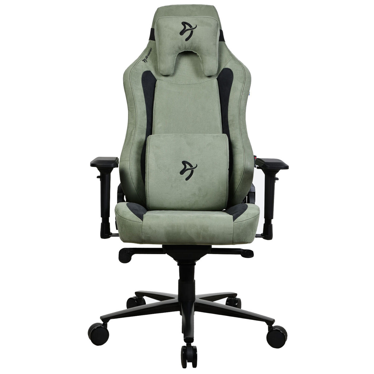 Arozzi Vernazza Supersoft (Forêt Vert) - Siège pour gamer en tissu microfibre avec dossier inclinable à 165° et accoudoirs 4D – Image 5