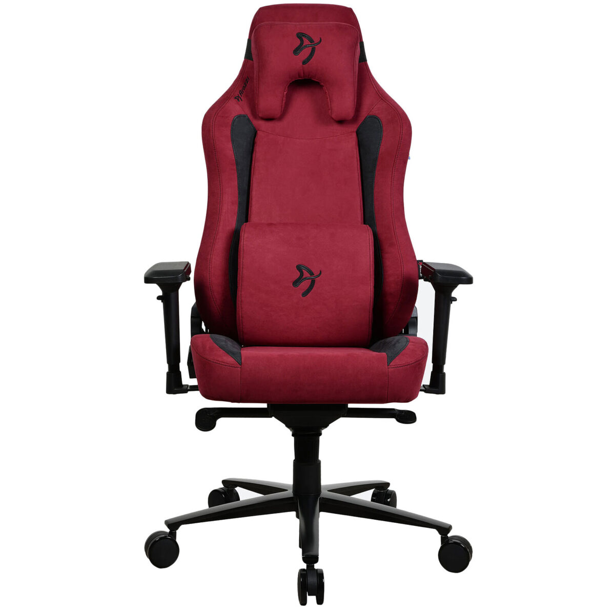 Arozzi Vernazza Supersoft (Rouge) - Siège pour gamer en tissu microfibre avec dossier inclinable à 165° et accoudoirs 4D – Image 1