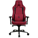 Arozzi Vernazza Supersoft (Rouge) - Siège pour gamer en tissu microfibre avec dossier inclinable à 165° et accoudoirs 4D