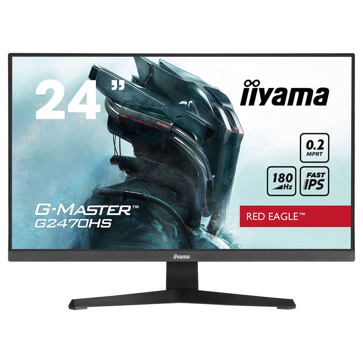 iiyama G-Master G2470HS-B1 Red Eagle - Écran PC 23.8" Full HD 180 Hz Fast IPS – Image 1