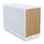 Lian Li A3-mATX Blanc/Bois Clair - Boîtier Mini Tour avec panneaux mesh et façade bois clair, collaboration DAN Cases – Image 2