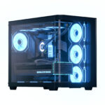 Boîtier PC Moyen Tour Aerocool P500C Noir – Verre Trempé & Ventilateurs ARGB