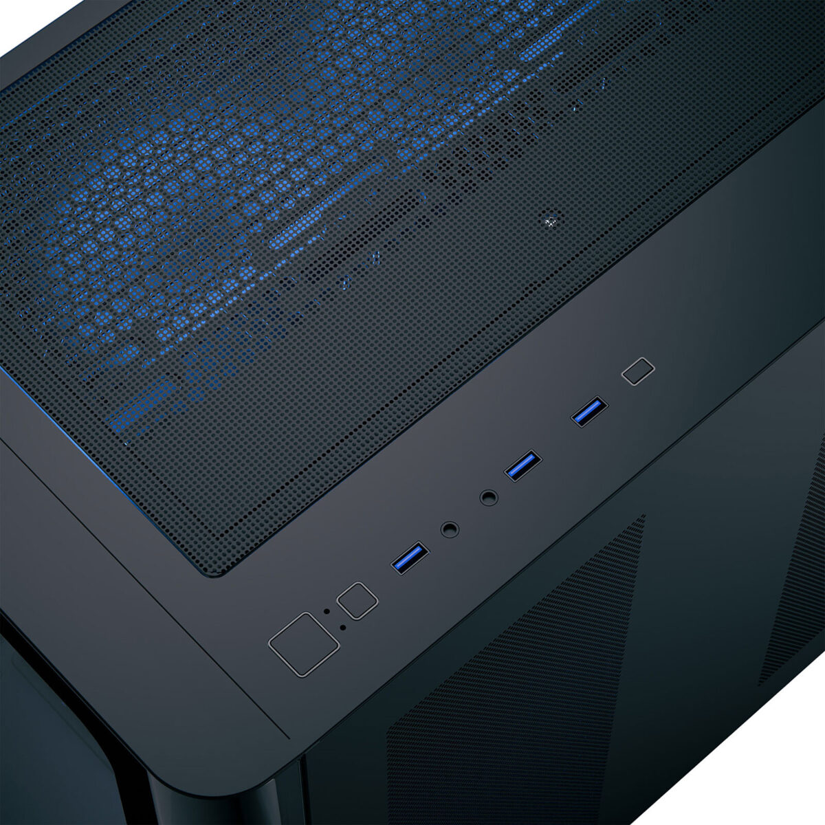 Boîtier PC Moyen Tour Aerocool P500C Noir – Verre Trempé & Ventilateurs ARGB – Image 2