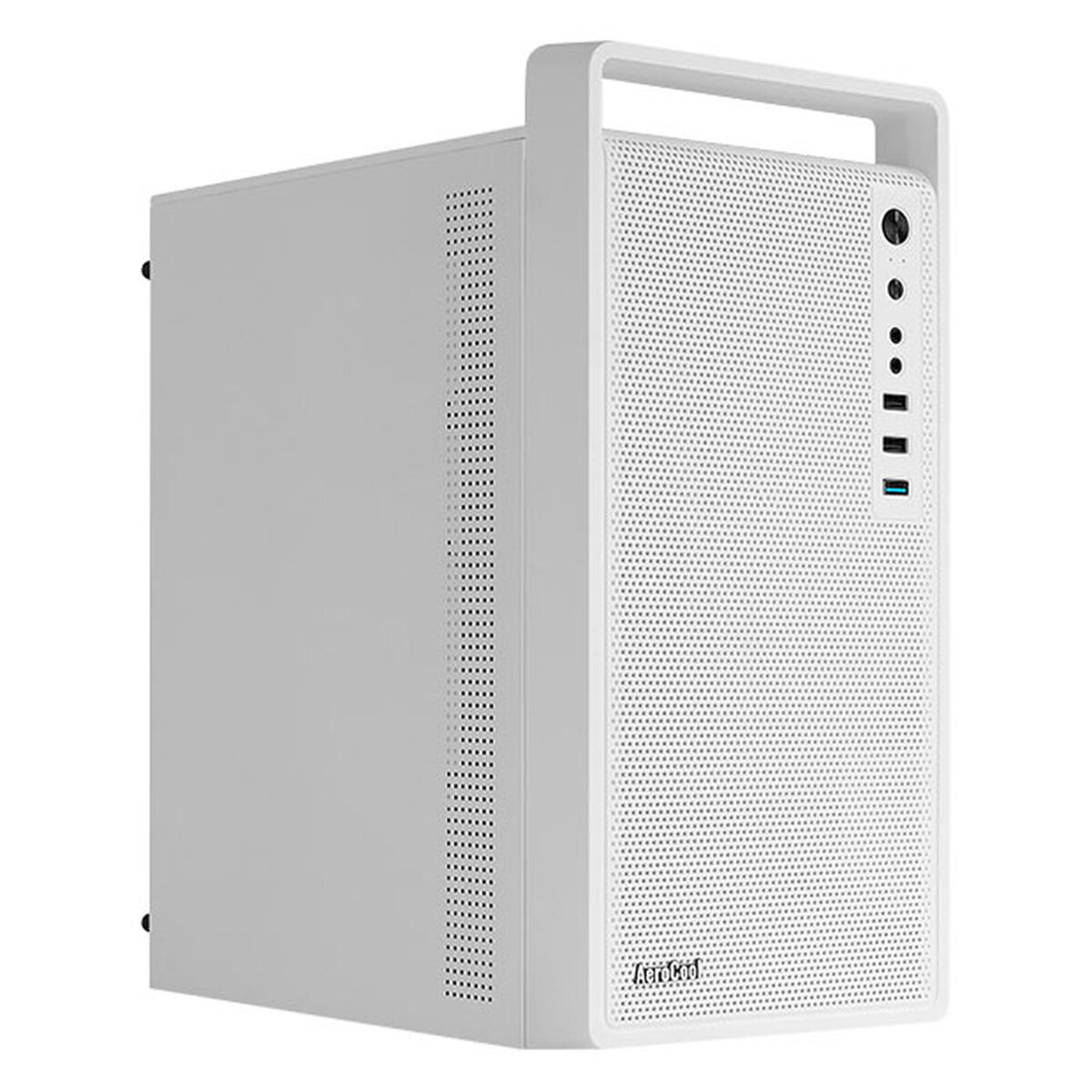Aerocool CS-109-S - Boîtier Mini Tour Blanc avec Ventilateur – Image 1