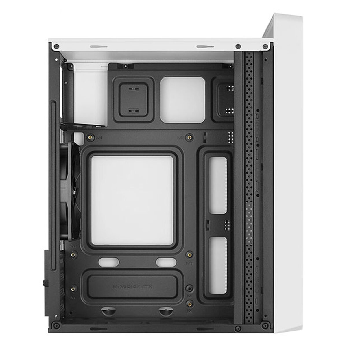 Aerocool CS-109-S - Boîtier Mini Tour Blanc avec Ventilateur – Image 3