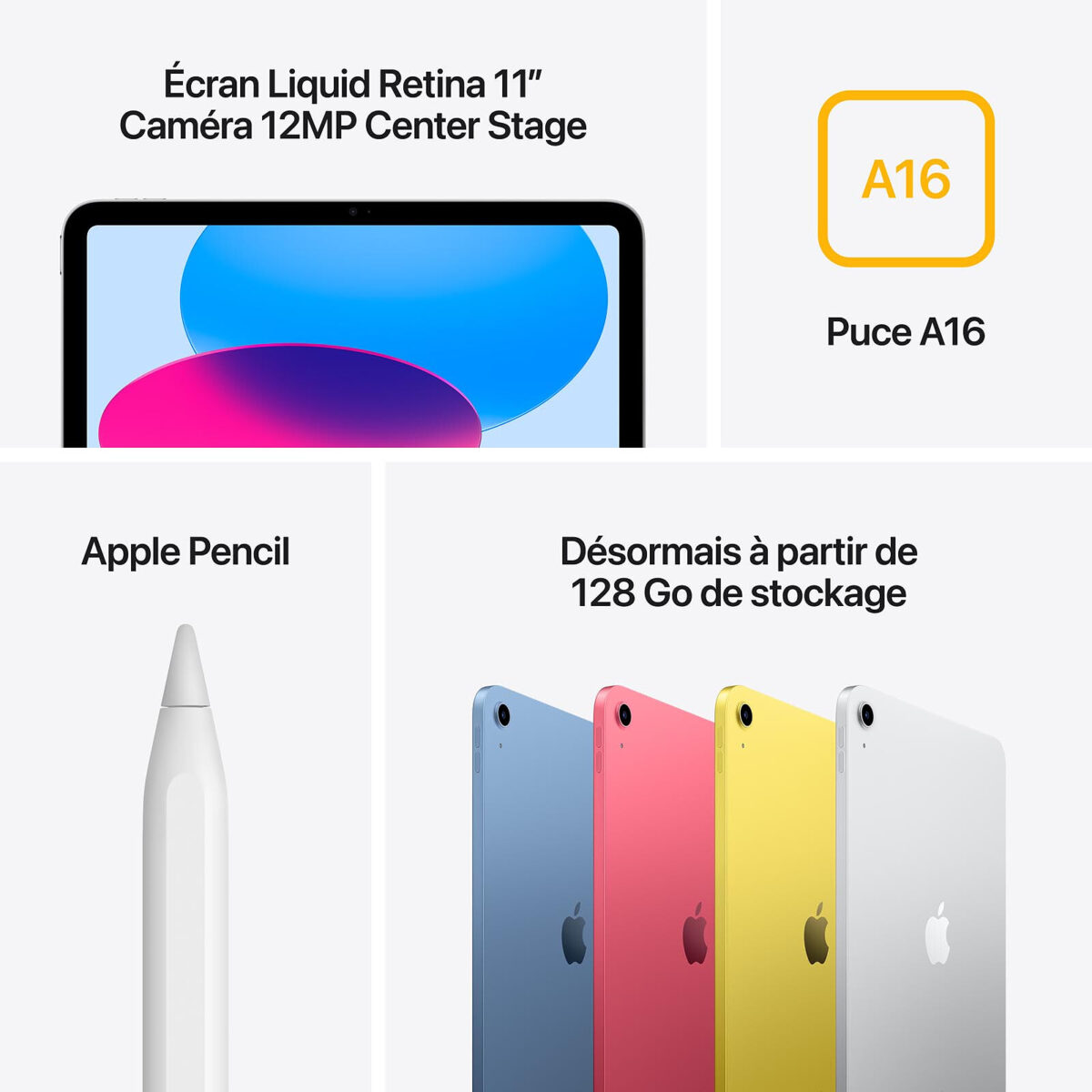 Apple iPad 11" (2025) Wi‑Fi 128 Go – Bleu – Image 4