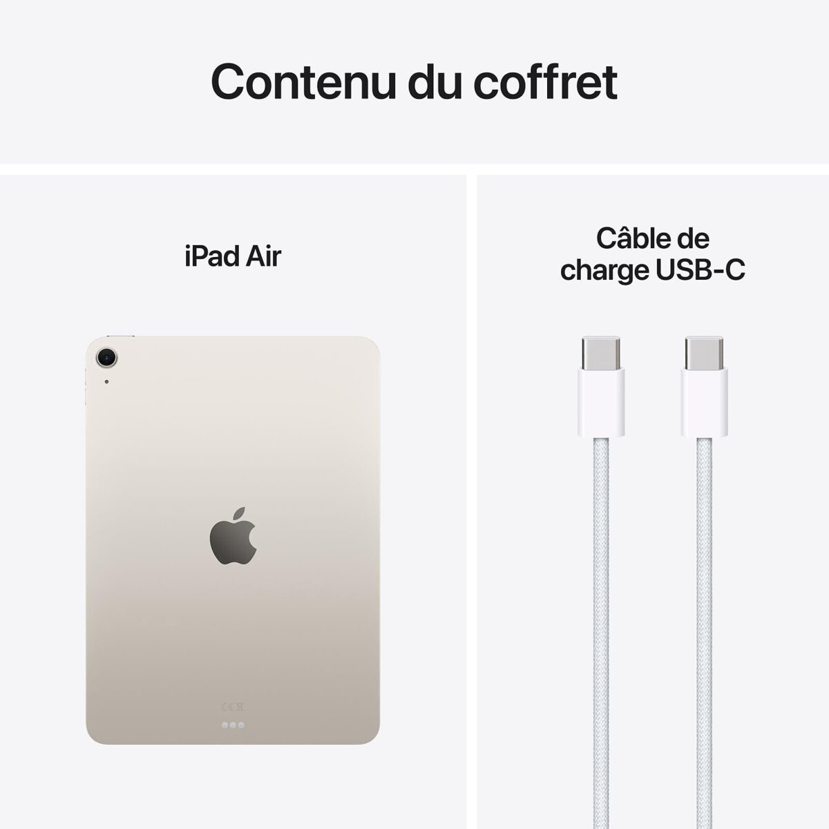 Apple iPad Air M3 11" (2025) Wi‑Fi 128 Go – Lumière Stellaire – Image 2