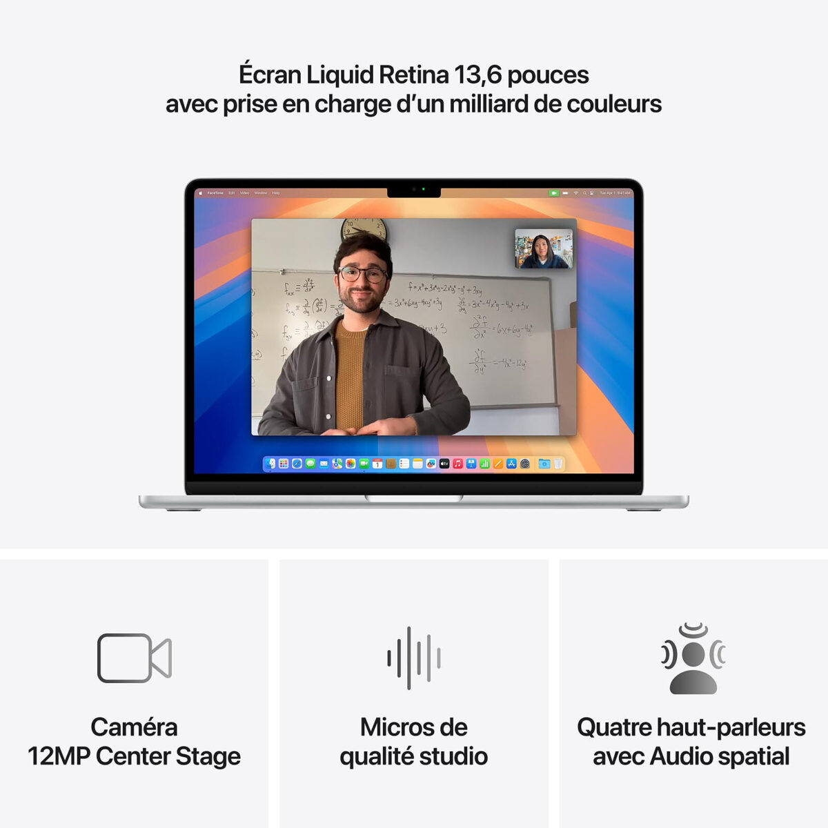 Apple MacBook Air M4 13 pouces (2025) Argent 16Go/256 Go (MW0W3FN/A) – Image 4