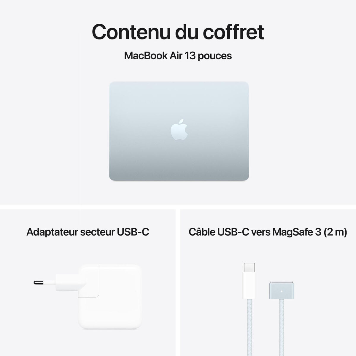 Apple MacBook Air M4 13" (2025) Bleu ciel – 32 Go RAM / 1 To SSD (MC6V4FN/A) – Image 2