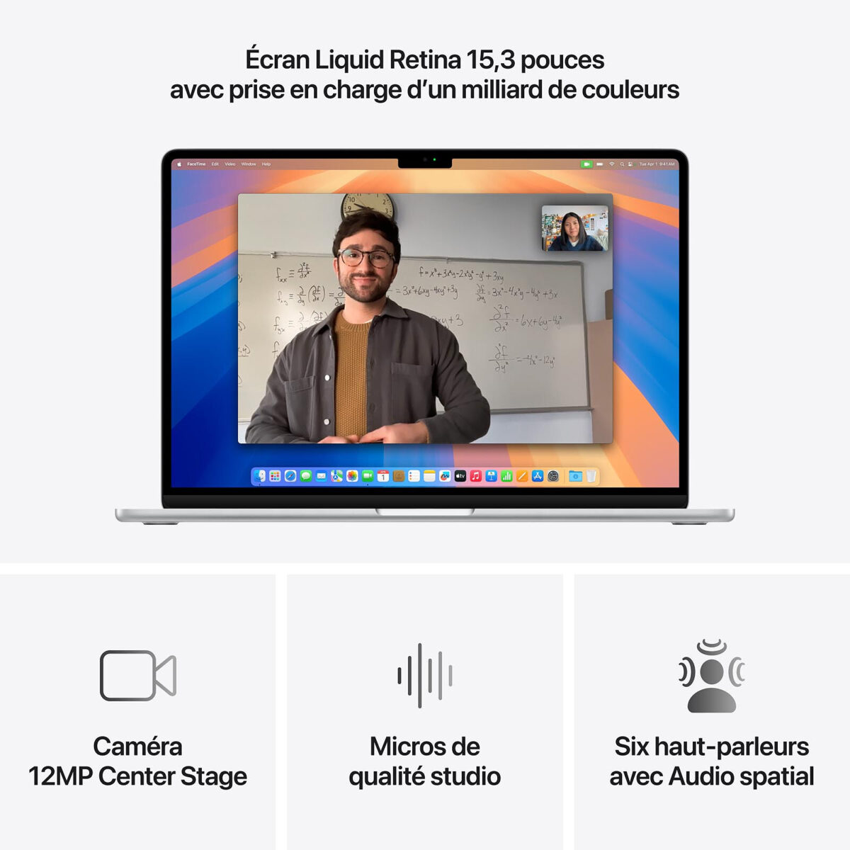 Apple MacBook Air M4 15" (2025) Argent – 16 Go RAM, 256 Go SSD (MW1G3FN/A) – Image 4