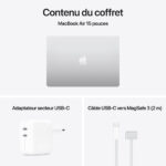 Apple MacBook Air M4 15" (2025) Argent – 16 Go RAM, 256 Go SSD (MW1G3FN/A) – Image 2